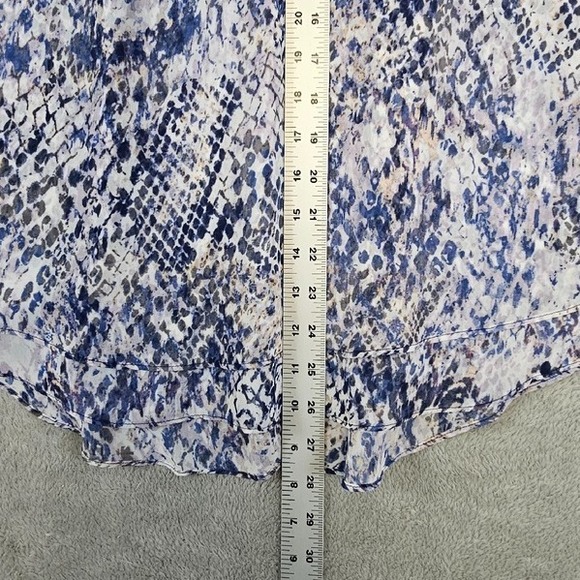 Jennifer Lopez Snakeskin Beaded Halter Top Women's Large Sleeveless Blouse Party - Picture 8 of 14